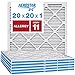 Aerostar Allergen & Pet Dander 20x20x1 MERV 11 Pleated Air Filter, Made in the USA, 6-Pack primary