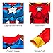 Marvel Big Boys' Avengers 4-Piece Cotton Pajama Set, Heroically Red/Blue, 8