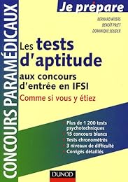 Les  tests d'aptitude aux concours d'entrée en IFSI