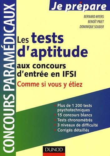 Les  tests d'aptitude aux concours d'entrée en IFSI