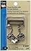 Dritz 6-65 Overall Buckles with No-Sew Buttons for 1-1/4-Inch, Nickle 2-Count