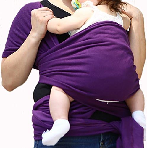 GVESS Baby Carrier Toddler Natural Cotton Nursing Baby Sling Suitable for Newborns Wrap and Discrete Easy Breastfeeding(Purple)