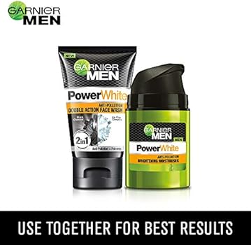 power white double action face wash