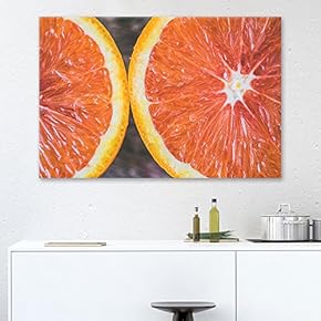 Canvas Wall Art - Orange Slices - Giclee Print Gallery Wrap Modern Home Art Ready to Hang - 12x18 inches