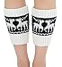 VAMEI Women Autumn Crochet Knit Boot Cuffs Short Patterns Leg Warmers Socks