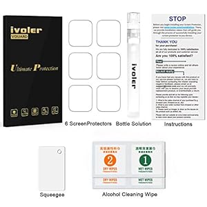 iVoler 6 Pezzi Pellicola Protettiva per Oppo Realme Watch, Wet Applied Protezione Schermo [Bubble-Free-Riutilizzabile… - immagine 8