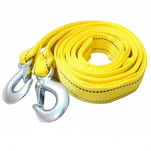 AIJIWU Car Tow Rope Straps with Hooks-5 Tons 4 Meters(13.12ft) with Vehicle Storage Bag High Strength Emergency Towing Rope Cable Cord Heavy Duty Recovery Securing Accessories for Cars Trucks - Thumbnail 4