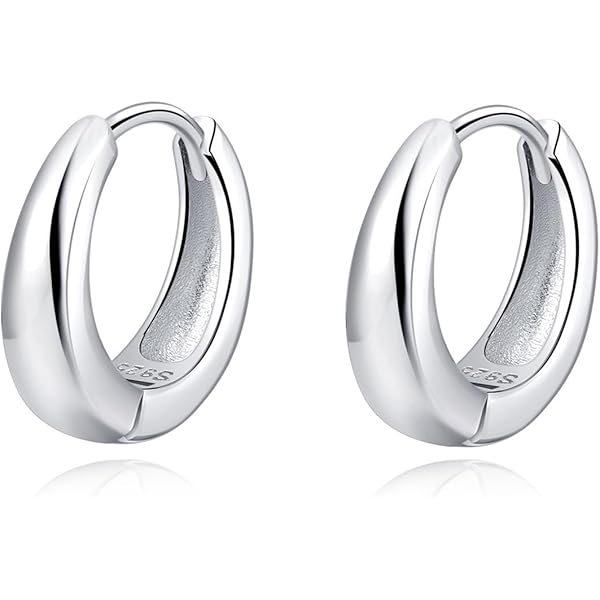 Pendient De Trella Chapados En Oro Blanco Para Mujer, Arete De Aro