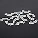eBoot 100 Pieces Mounting Bracket Clips LED Strip Fixing Clips for 12 mm Max Width Ip68 Led Strip with 200 Pieces Screws