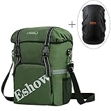Eshow Waterproof Single Rear Bicycle Pannier Adjustable Hooks with Handle Strap Bag