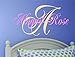 LucyLews Girls Bedroom Decor Monogram Wall Decal, Teen Girls Room Decor, Removable Peel and Stick Vinyl Decal