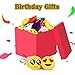 Dreampark Emoticon Party Favors, Emoticon Keychain 100 Pack Mini Plush Carnival Prizes for Kids Birthday Party Supplies Treasure Box School Prize Valentine Day Gifts for Kids Classroom Bulk Toy