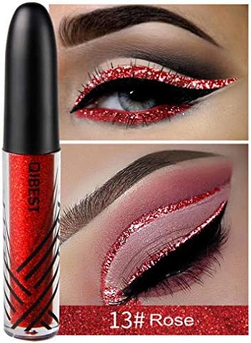 Ourhomer💕 QIBEST Waterproof Long Lasting Metallic Shiny Smoky Eyes Beauty Eyeshadow Glitter Liquid Eyeliner
