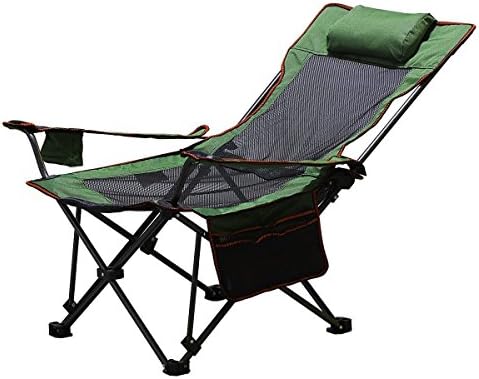 ANGIX Indoor Outdoor Adjustable Folding Chairs Lounge Chair with Carry Bag