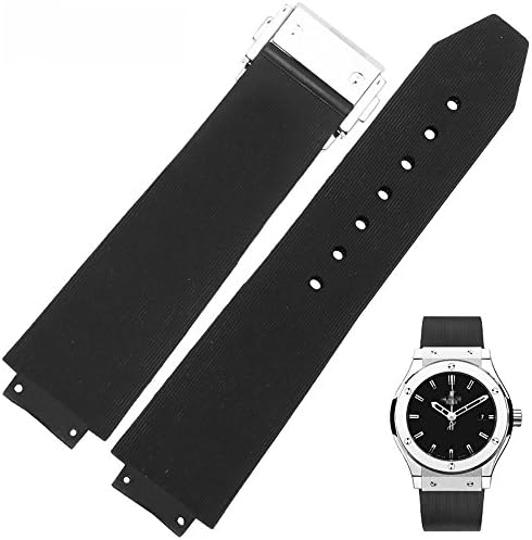 Zhuolei Imported Silicon Convex Strap HUBLOT Replacement for women 2114mm Black