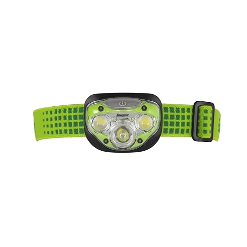 Energizer Vision HD+ Head Torch, Bright Headlamp, Water Resistant, Hands-Free, Lightweight for Indoor and Outdoor Activities, Batteries Included