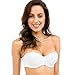 Delimira Women's Lace Underwire Multiway Strapless Balconette Bridal Bra