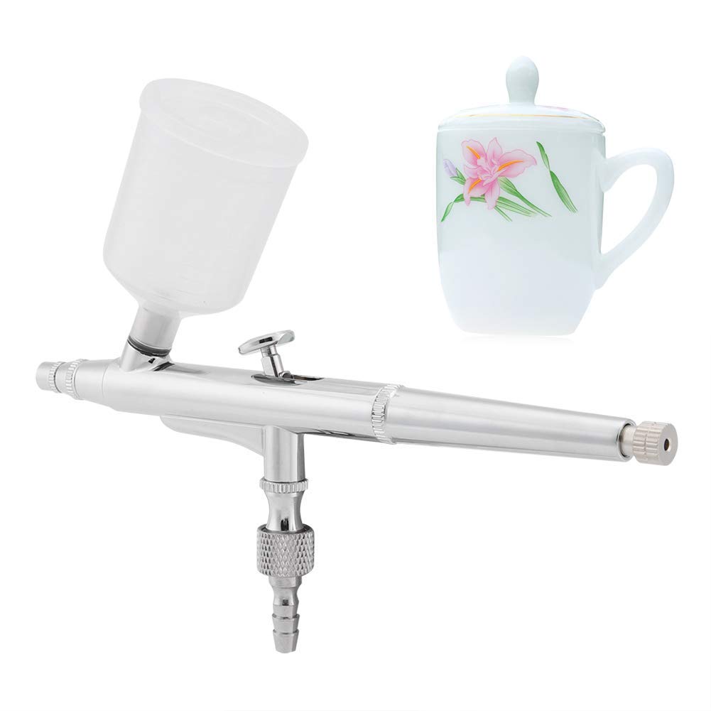 Dual Action Airbrush Kit Needle Large Capacity Cup Spray Gun Paint Art Set Tools For Nail Tool Tattoo Art(0.5mm)
