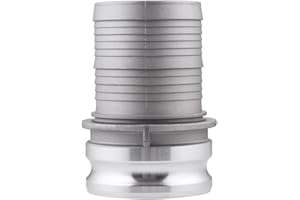 Hgzaccompany Aluminum Type E Cam Lock Fittings, 4" Cam Lock Fittings Male Adapter x 4" Hose Barbed