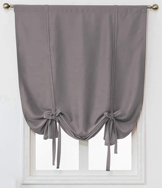 Amazon Com Zebrasmile Upgraded Roman Curtains Tie Up Roman