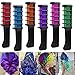 Coosa 6pcs Hair Chalk Disposable Instant Lasting Comb Dye Shimmer Temporary Hair Color Cream for Halloween Dressing Party Fans Cosplay DIY