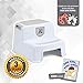 2 Step Stool for Kids Use in Toilet Potty Training, Bedroom, Bathroom and Kitchen Sink - Dual Height & Wide Two Step for Children & Adult - Multi-functional Design Helps Toddler to be Independent