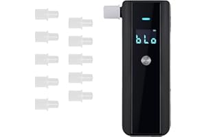 WeGoIOT Portable Breathalyzer, Professional-Grade Semiconductor Sensor AT188 Breathalyzers for Alcohol with LCD Digital Displ