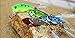 Muzata 8PCS VIB Spoon Blade Metal Fishing Lure, Bream Bass Flathead Crankbait Spinner, 2.16inch 0.42OZ Per piece
