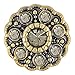 Ginger Snaps Petite Antique Brass Flower Black Diamond GP05-44
