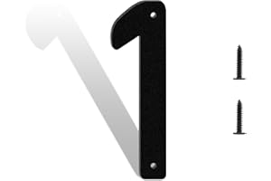 3" 4" 5" 6" 7" 8" Black Metal Modern House Numbers For Outside,Address Numbers For House,With Nail Cover For Street Residenti