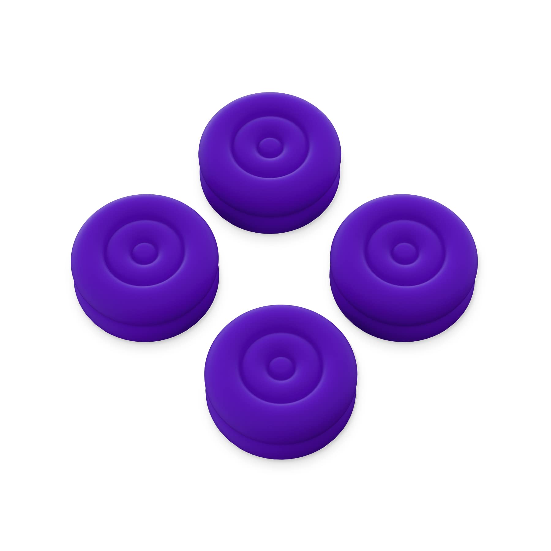 PlayVital Thumbs Cushion Caps Thumb Grips for ps5, for ps4, Thumbstick Grip Cover for Xbox Series X/S, Thumb Grip Caps for Xbox One, Elite Series 2, for Switch Pro Controller - Purple