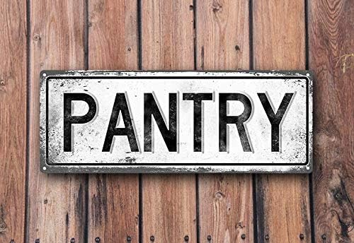 Amazon Com Pealrich Pantry Metal Street Sign Vintage Retro