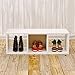 Way Basics Eco Stackable 3 Cubby Storage Bench Shelf and Organizer (Tool-Free Assembly and Uniquely Crafted from Sustainable Non Toxic zBoard Paperboard), Standard, White