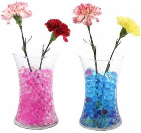 4 Pks Floral Beads Vase Decoration Feed Flowers Plant Just Add Water Home Garden