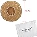 LETHMIK Womens Floppy Straw Hat Summer Beach Brimmed Ladies Crushable Sun Hat Khaki