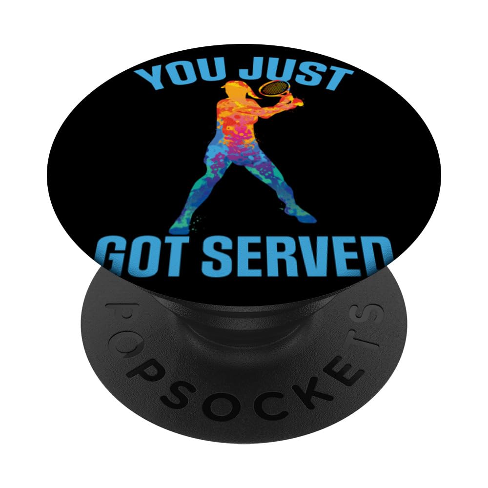Funny Tennis You Just Got Served PopSockets Swappable PopGrip