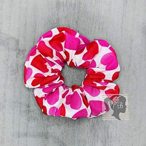 Amazon Com Pink And Red Hearts On White Valentine S Day Cotton