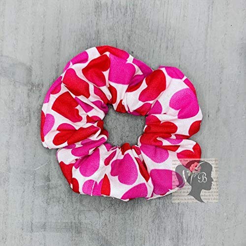 Amazon Com Pink And Red Hearts On White Valentine S Day Cotton