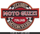 MOTO GUZZI Iron Sew On Cotton Patches Classic Motorcycles Motorbikes Stelvio California Italy by RSPS Embroidery n Decals