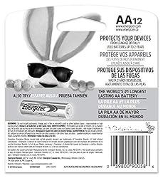 Energizer MAX AA Batteries, 12 Pack, Double A