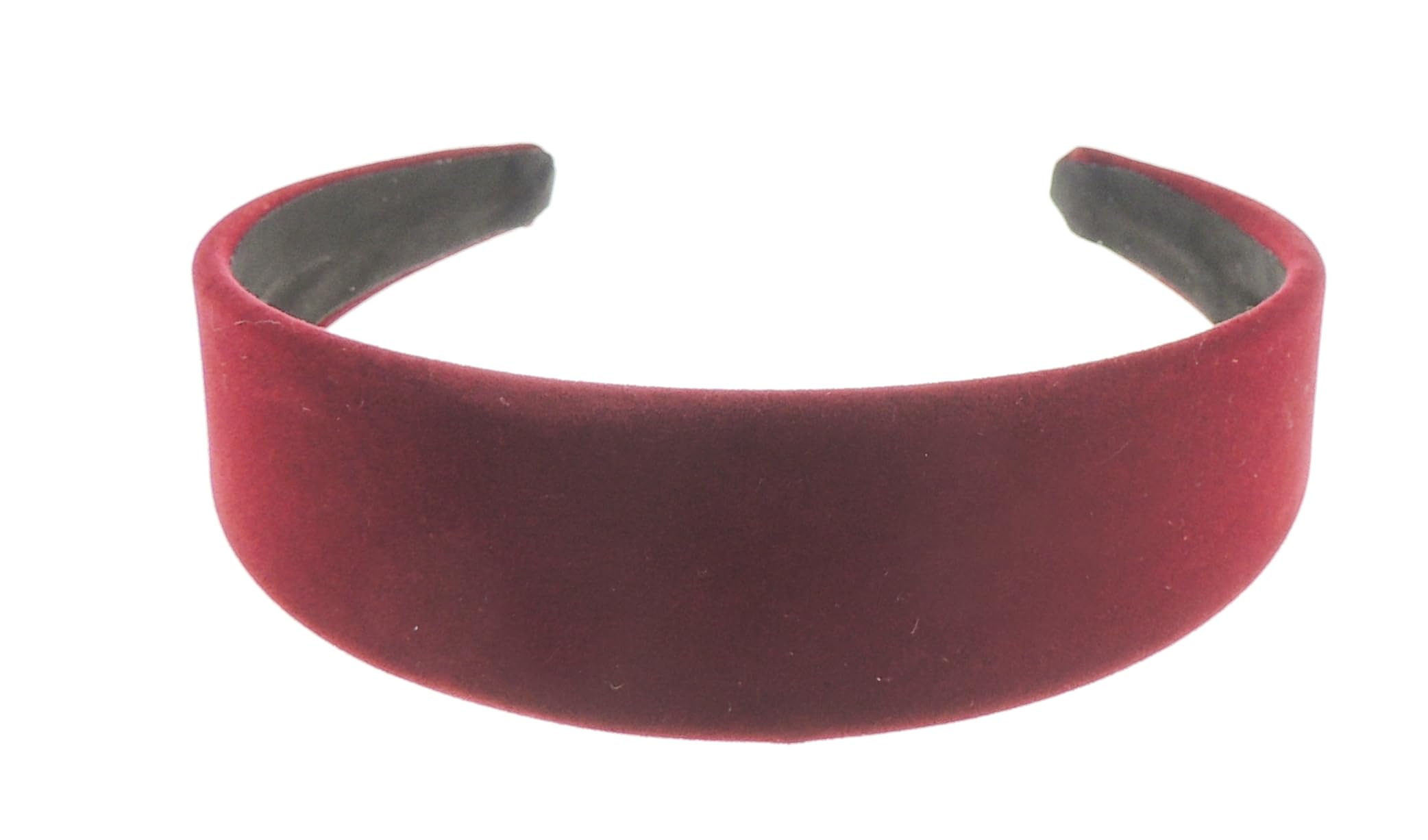 Womens Velvet Evening Winter Fashion Formal 4cm Wide Fabric Headband Alice Band Hair Accessory Hairband Christmas Birthday Wedding Gift Bridesmaid Prom Dance Holiday Pageant Prom (Burgundy)