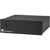 Pro-Ject Phono Box S2 Ultra Discrete MM/MC Phono Preamp - Black | No OpAmps, Polystyrene Capacitors, Switchable Impedance and Capacitance, 4 Gain Levels, Metal Housing