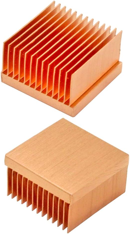 Pure Copper Heatsink 20x20x11mm / 0.79x0.79x0.43 inches for