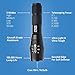 LED Tactical Flashlight - Rechargeable Tactical Flashlights - T6 Flashlight with 18650 Rechargeable Battery & Charger - Zoomable Handheld Flashlight with 5 Modes - Best Camping Outdoor Flashlight