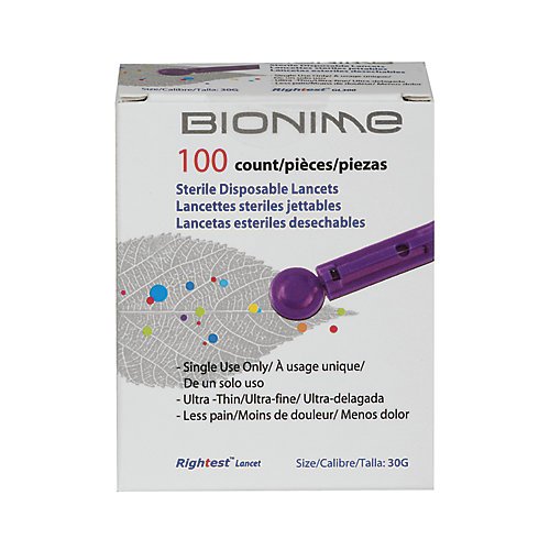 Veridian Bionime Lancet, 100 Ct.