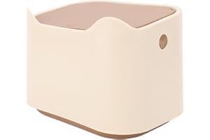 Yosoo Stylish Cat Litter Trash Can Press Lid Odor Resistant Compact Cat Poop Trash Can for Home Apartment