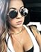 Suyi Exquisite Thin Layered Sequins Choker Necklace Women Girl Lady Long Chain Pendant Necklace A-Gold