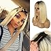 Lace Front Wig 1B/613 Pre Plucked 180% Density Ombre Bob Human Hair Wigs 10 Inch Glueless Short 1B Ombre Bob Hairstyles 13×4 Middle Part Bleached Knots