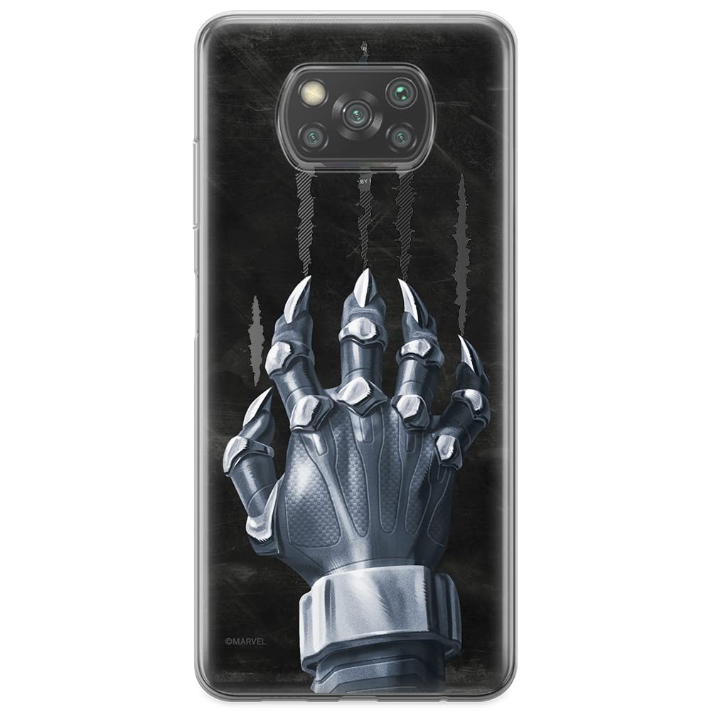 ERT GROUP mobile phone case for Xiaomi POCOPHONE X3 original and officially Licensed Marvel pattern Black Panther 014 optimally adapted to the shape of the mobile phone, case made of TPU