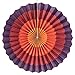 indreamy 14 Pack - Colorful Fan & Streamer Decoration Pack - 12 Fans & 2 Streamers - Perfect for Birthday Parties, Baby Showers, & Mexican Fiestas